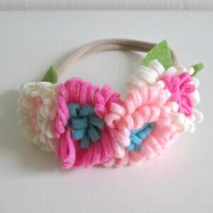 New Born Felt Flower Headband